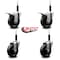 Service Caster 4'' Phenolic Swivel 3/4'' Expand Stem Caster Set 2 Total Lock Brakes, 4PK SCC-EXTTL20S414-PHS-2-S-2-34 - alternate 5